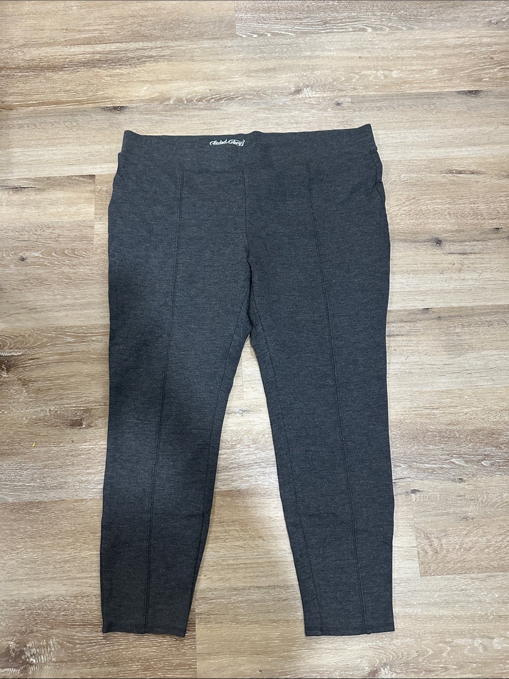 Faded Glory Dark Gray Ponte Knit womens Leggings